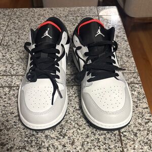 Nike Air Jordan Low Top Sneakers White Black Red NWOT